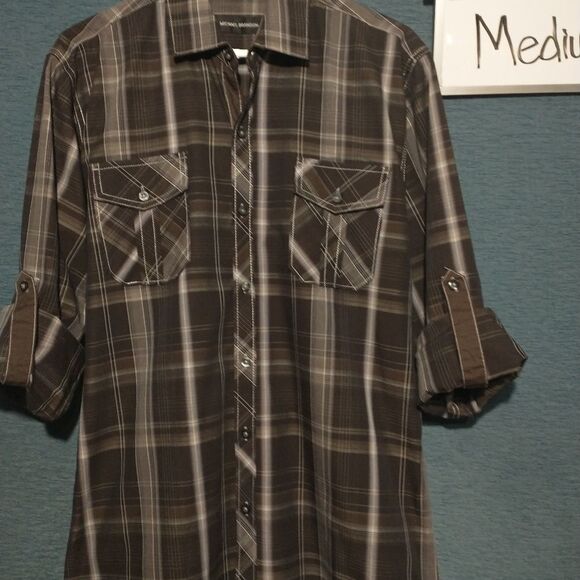 Michael Brandon designer button down top medium - Picture 3 of 5